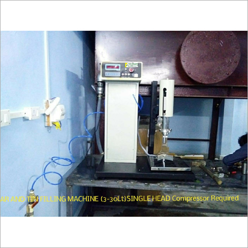 Single Head Oil Liquid Filling Machine For Jar-Can And Tin
