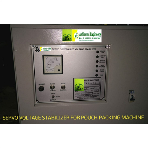 Servo Voltage Stabilizer For Pouch Packing Machine