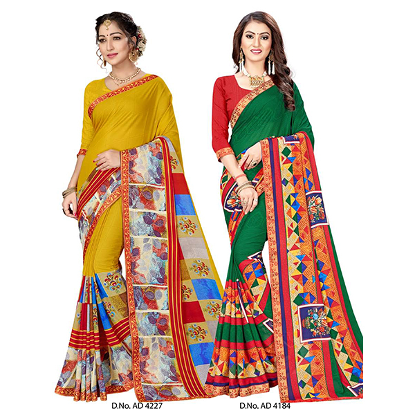 Silk Saree - Silk Material, Various Colors, Printed Pattern | Ideal For Weddings, Festivals, Gifting Across All Life Stages