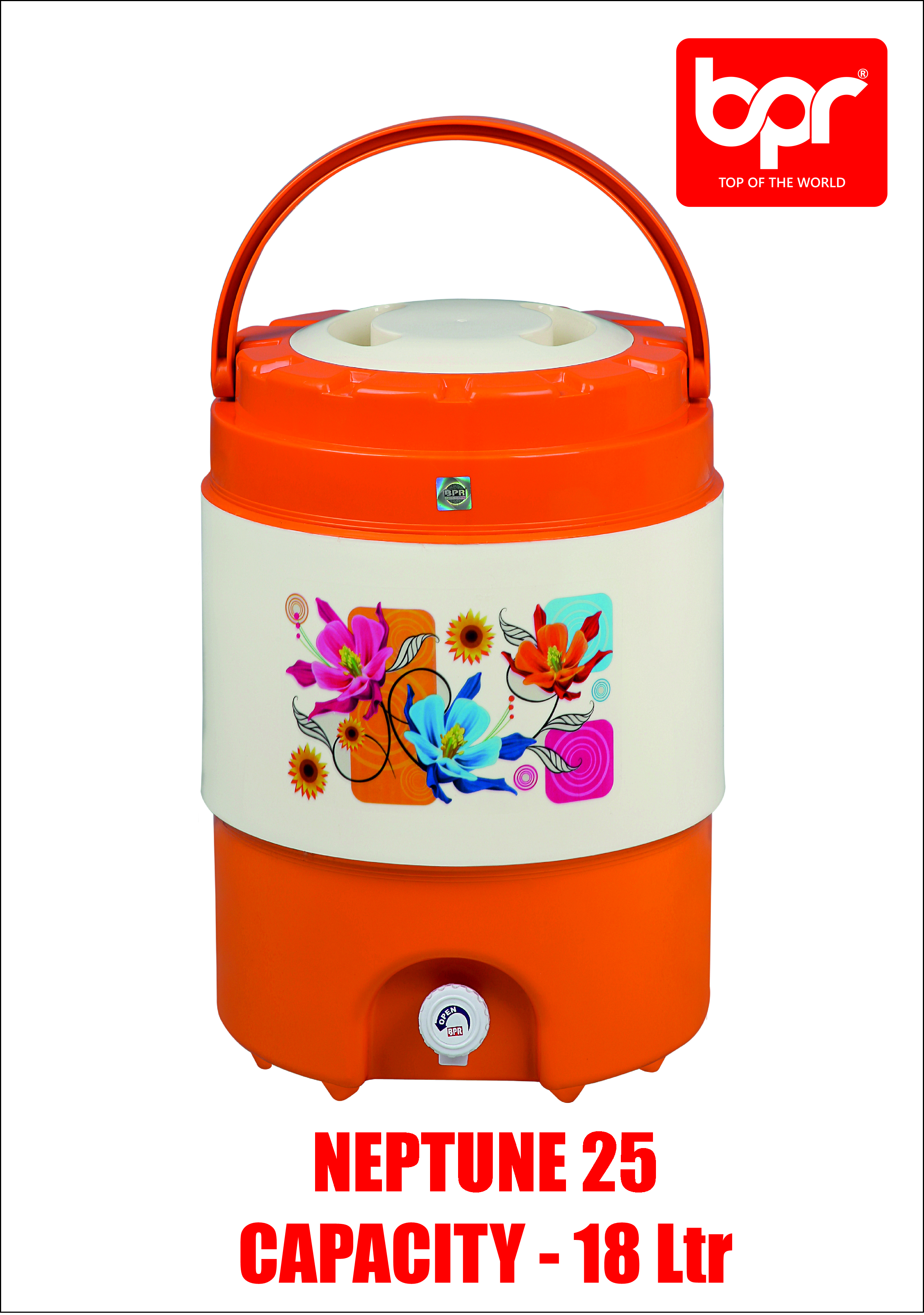 4 Colours Available - Red Water Jug