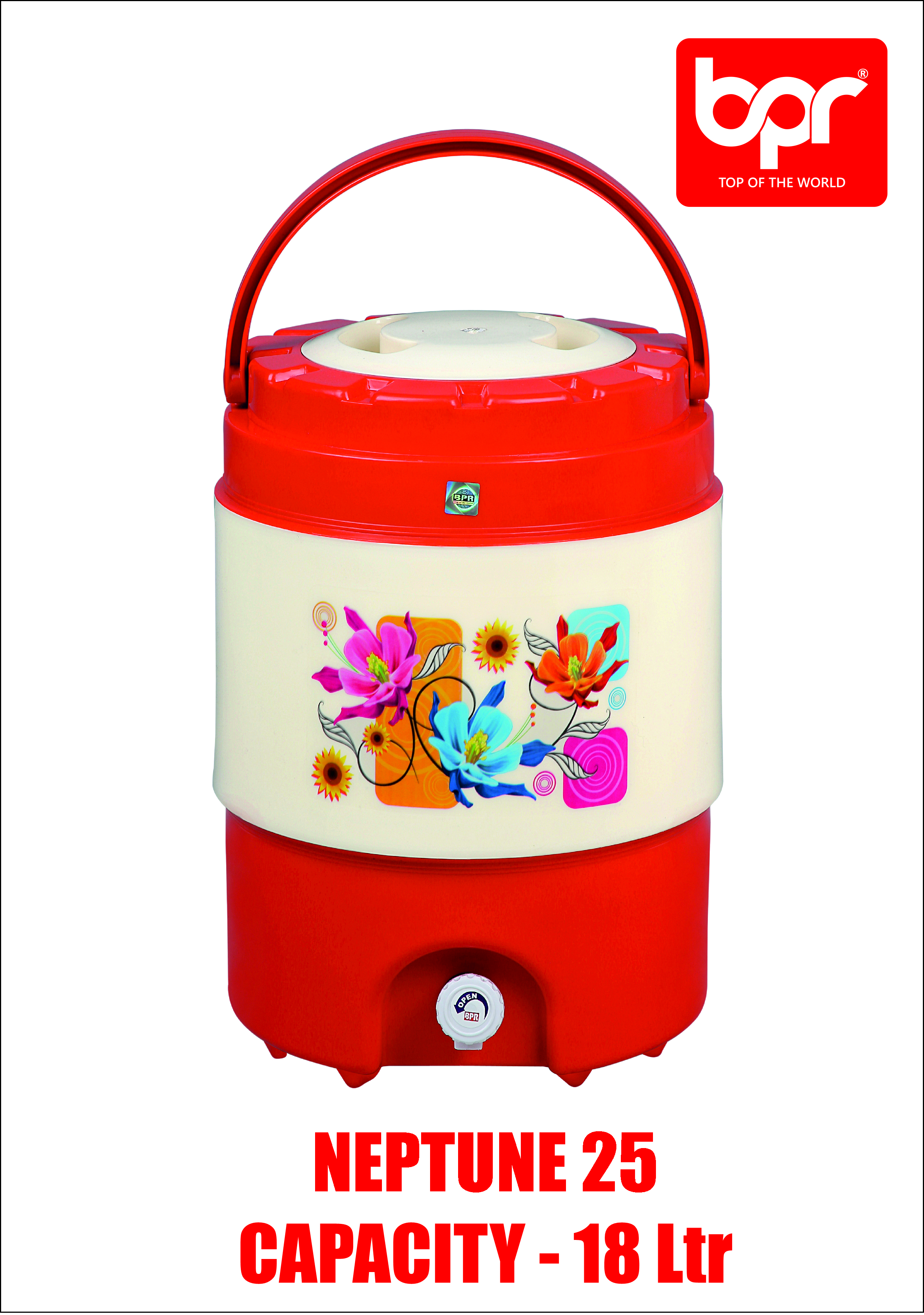 4 Colours Available - Red Water Jug