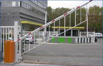 Automatic Fencing Boom Barrier - Color: Yellow/orange/ Grey/red