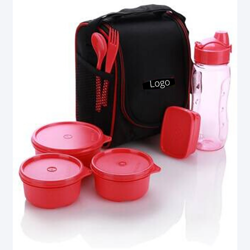 कॉर्पोरेट के लिए मुद्रित लोगो के साथ टिफिन बॉक्स