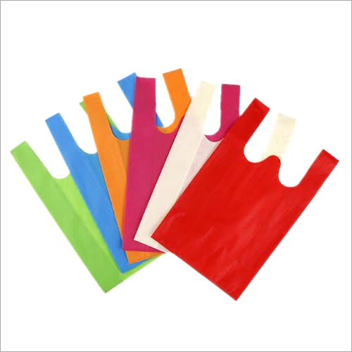 Multicolor W Cut Non Woven Carry Bag - Soft, Lightweight Material | Different Sizes Available, Ideal For Grocery Shopping With Handle