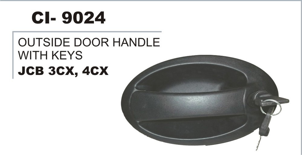 Outside Door Handle With Keys JCB - Durable Metal Construction, Local Part No:5916 | Includes Warranty for Enhanced Reliability