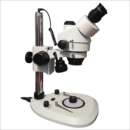 Stereo Microscope - 0.7x To 4.5x Optical System, 7x To 45x Magnification | Trinocular Head, 360-degree Rotation, Rack And Pinion Focusing Stroke