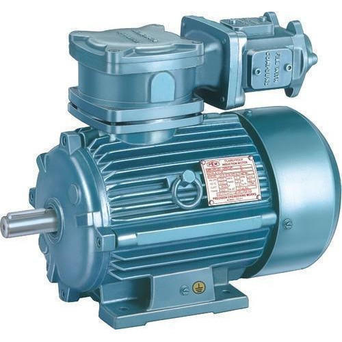 Ie2 High Efficiency Flame Proof Induction Motors - 0.12 To 200 Kw, 2 To 8 Poles | Three Phase, Ip55 Protection, Speed Options 2800 To 750 Rpm, Colors Green/silver/blue