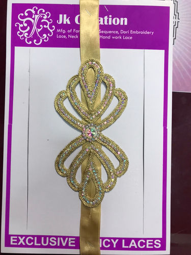 Embroidery Code Dori With Attaching The Diamond Belt Decoration Material: Stones