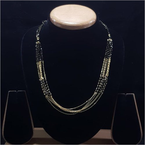 Studded Gemstone Mangalsutra Set