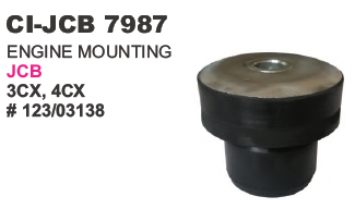 Engine Mounting JCB - Rubber Metal, See Drawing, Black | Vibration Dampening, Engine Stability, Easy Installation