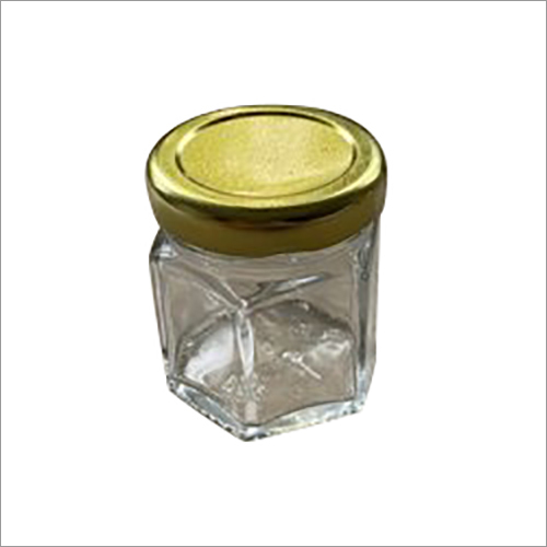 Plain Hexagonal Glass Jars