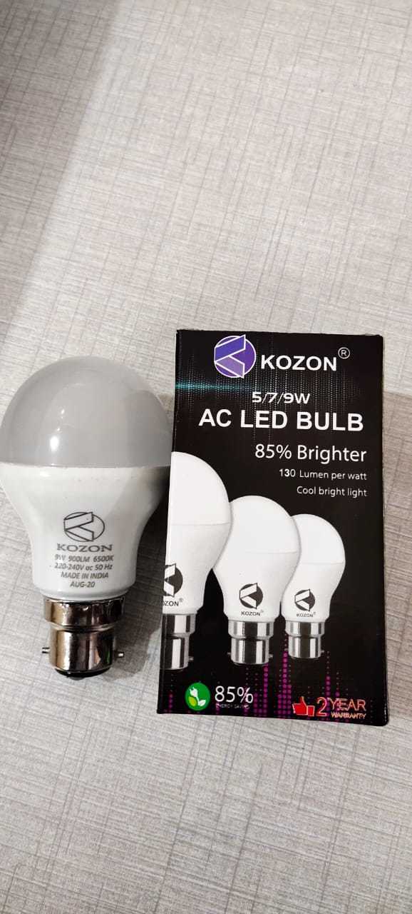 White 7w Led Bulb - Aluminum Body, Round Shape, White Color, 220-240 Volt Input, 7 Watt Power | 85% Energy Saver, Long Life, Eco-friendly Technology, 2-year Warranty
