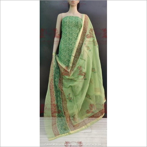 मधुलिका फैशन अनस्टिच्ड कोटा डोरिया एम्ब्रॉयडरी ड्रेस मटीरियल डिज़ाइन: आधुनिक