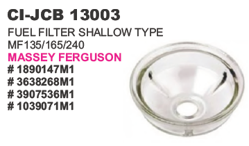 Fuel Filter Shallow Type Messey Ferguson