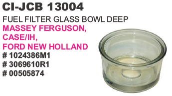 Fuel Filter Glass Bowl Deep Massey Ferguson