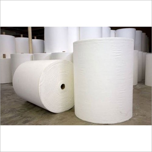 White Non Woven Fabric Roll - Soft Texture, Plain Style | Ideal For All Seasons, Versatile Use
