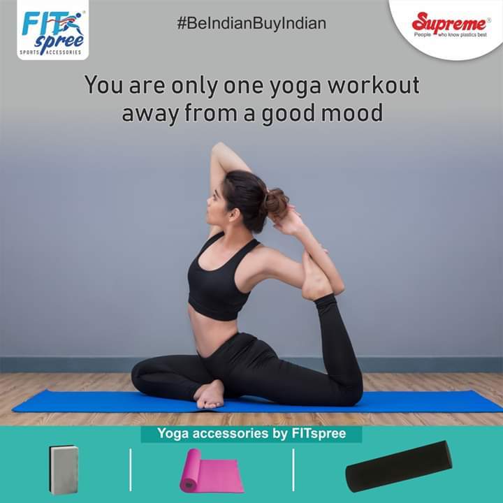 Fitsfree Yogamat - 5mm Thickness, 610x1830mm | Dustproof, Waterproof, Rectangular Shape For Ideal Yoga Practice