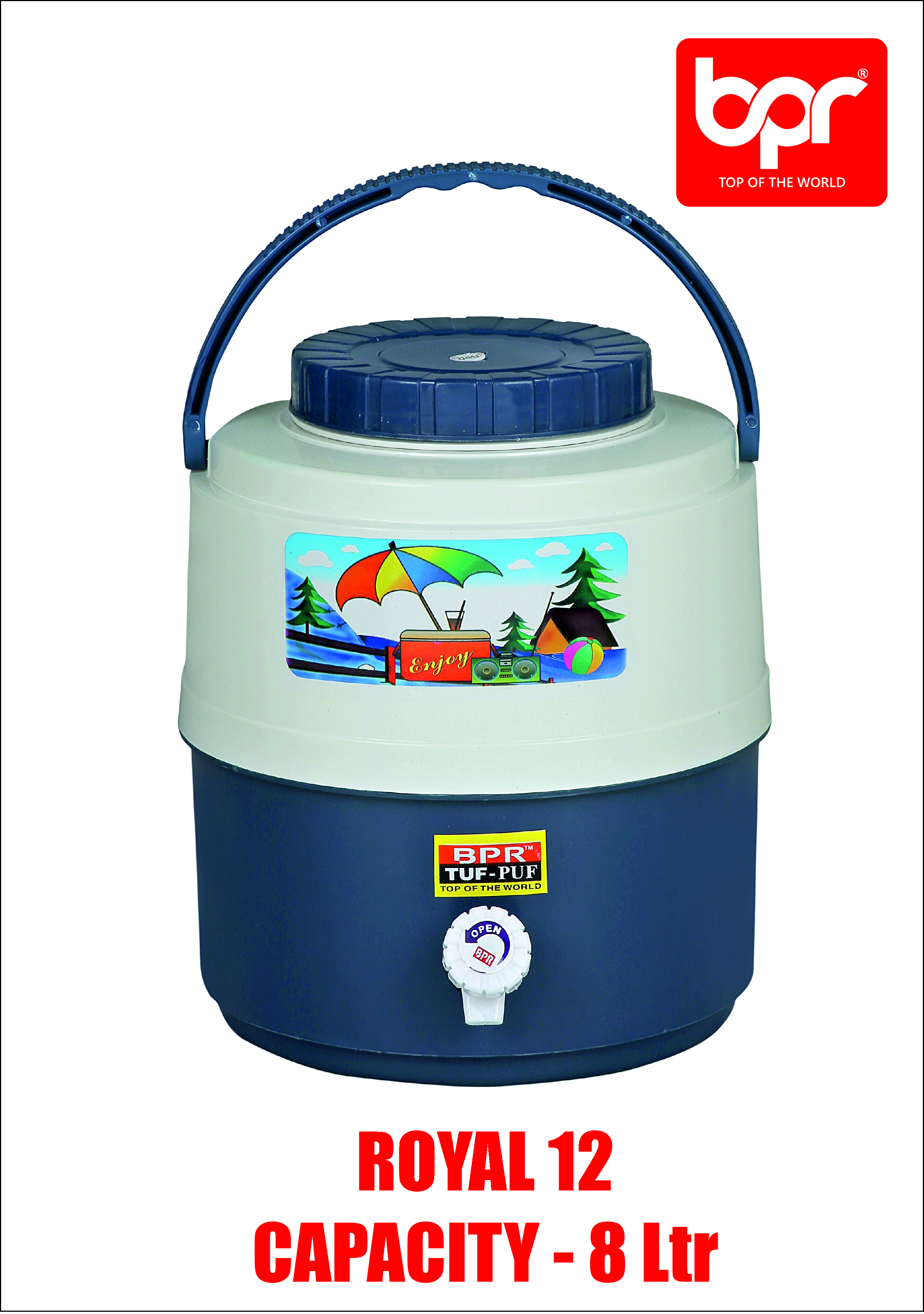 4 Colours Available - Red Water Cooler Jug