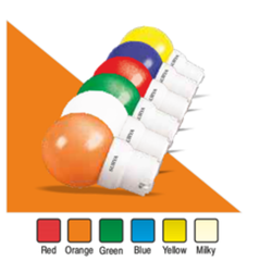 Led Night Bulb - Ceramic Material, 0.5 Watt, Cool Daylight (6500-7500k), Round Design, Ip40, 220v Input | Available In 6 Colors, Lightweight At 10g