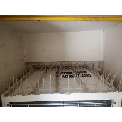 Pc Bird Spike - Customised Size, Silver Plastic Material | Long Lasting Bird Protection Solution