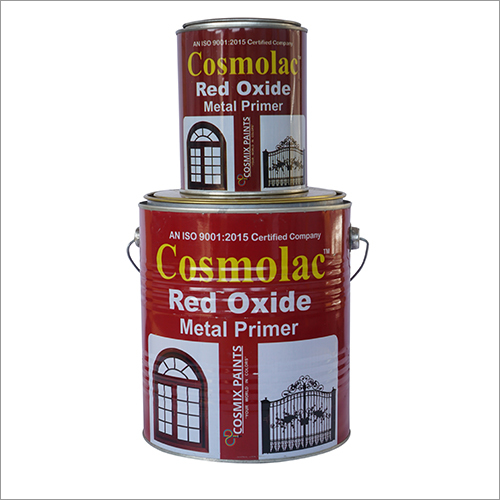 Cosmolac Red Oxide Metal Primer - Matte Finish, High Performance Protective Coating for Metal Surfaces