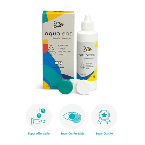 Aqualens Comfort Contact Lens Solution 120 Ml (Lens Case Free)