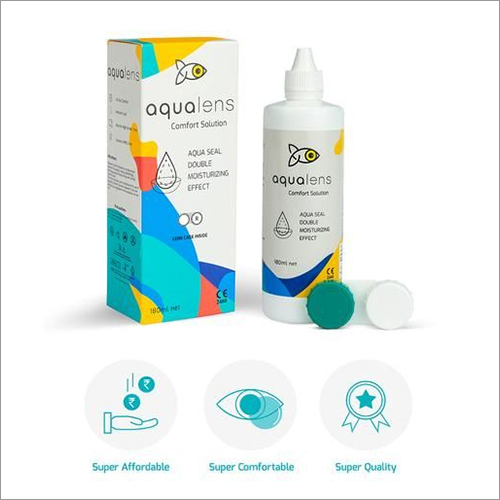 Aqualens Comfort Contact Lens Solution 180 Ml (Lens Case Free)