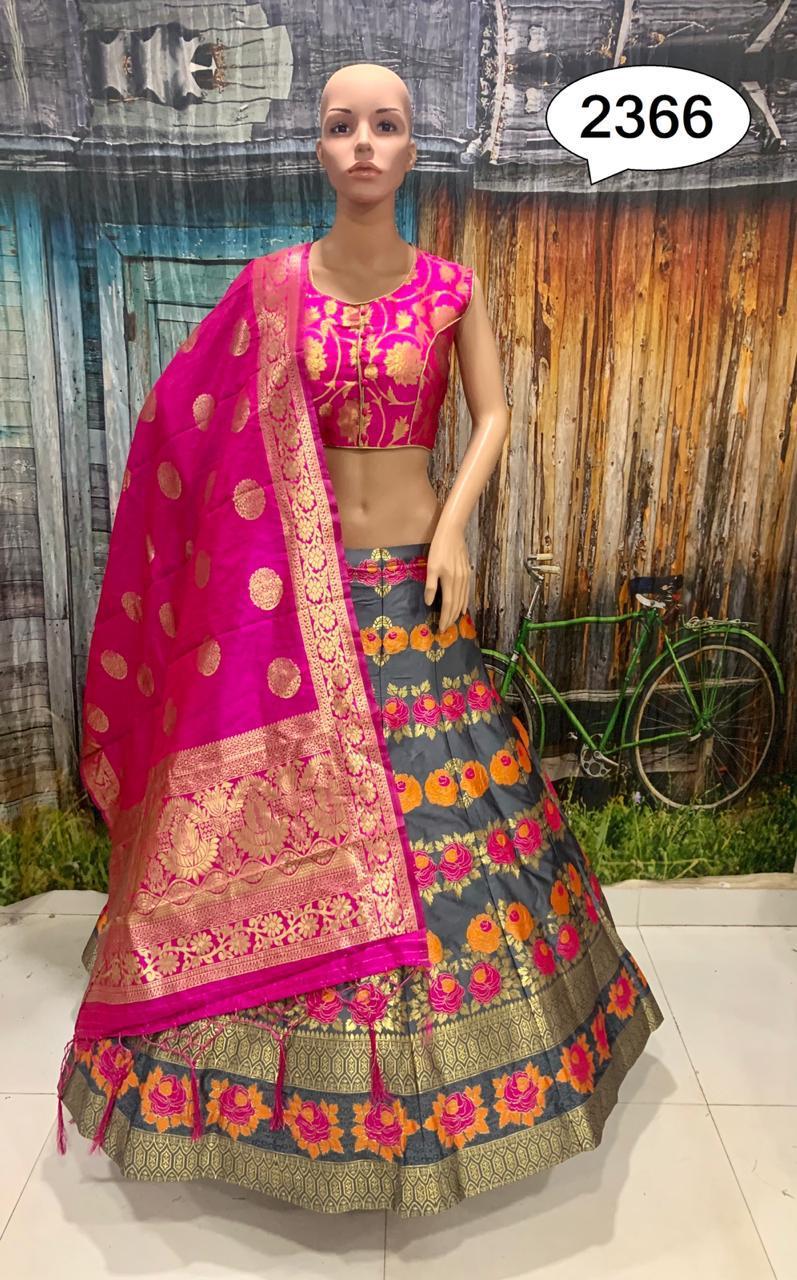 Indian Silk Lehenghas