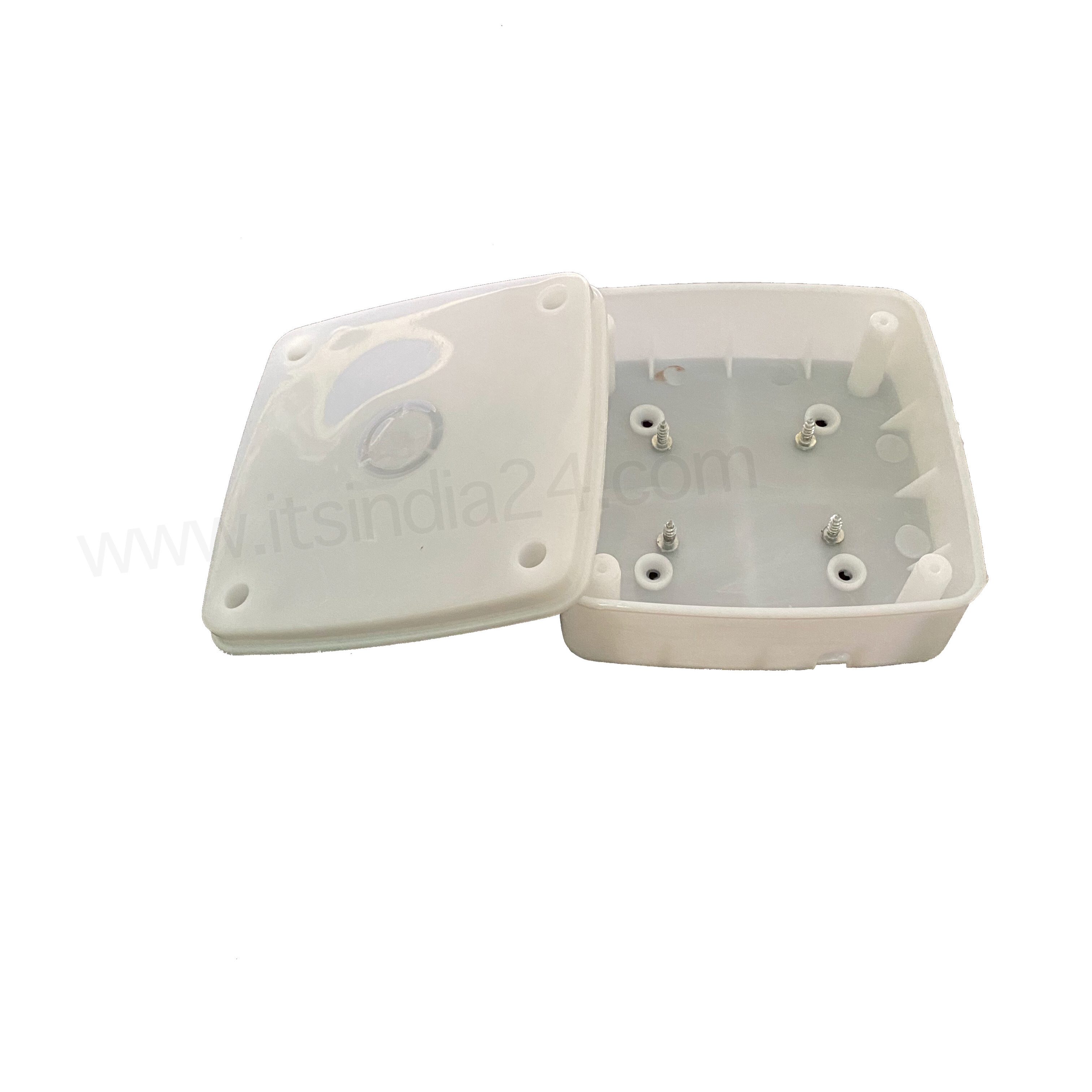White Cctv Junction Box Water Proof 4.5 X 4.5 Abs Proffessional 10set