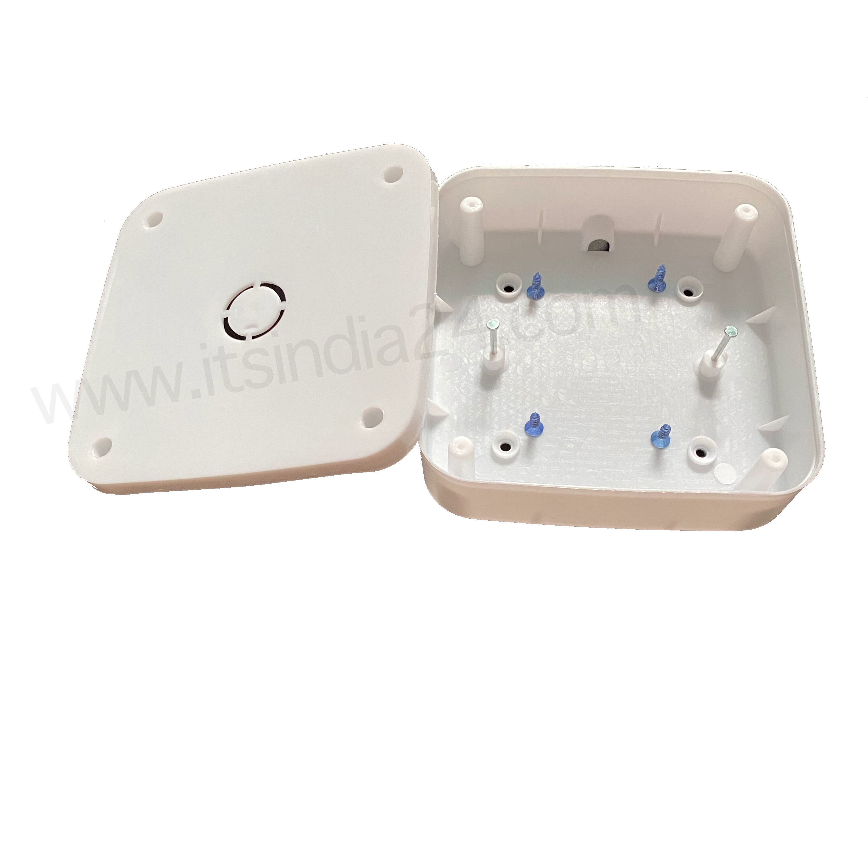 Cctv Junction Box 5 X 5 Square - Soft Pp White Material, 5" X 5" Size, 0-90% Rh Humidity Range, Weatherproof Design, Neat Cable Management, Easy Installation