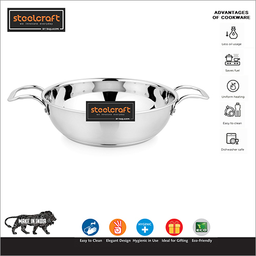 Stainless Steel Sandwich Bottom Kadhai