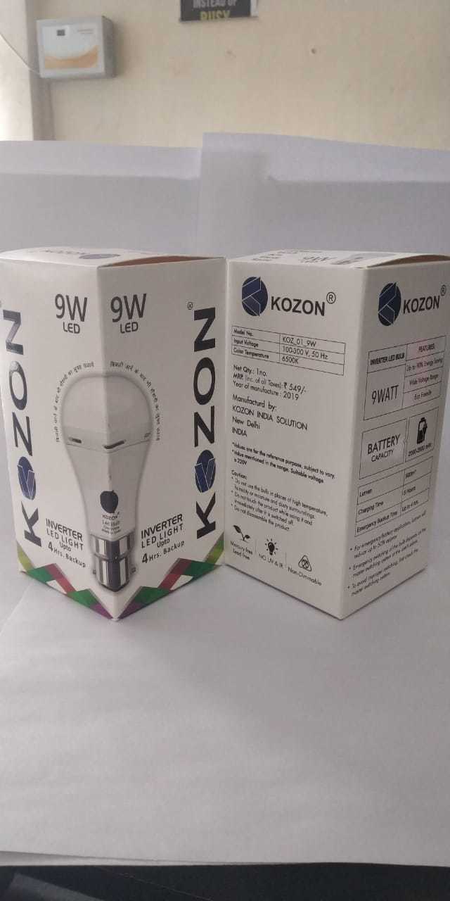 9w Ac Dc Ceramic Bulb - 220/240v Input, 100 Lumens Luminous Flux | Round Design, Energy Saving, One Year Warranty