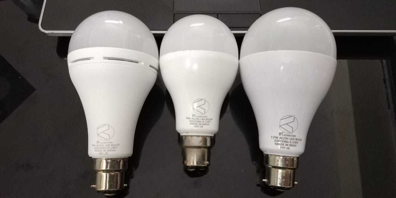 9w Ac Dc Ceramic Bulb - 220/240v Input, 100 Lumens Luminous Flux | Round Design, Energy Saving, One Year Warranty
