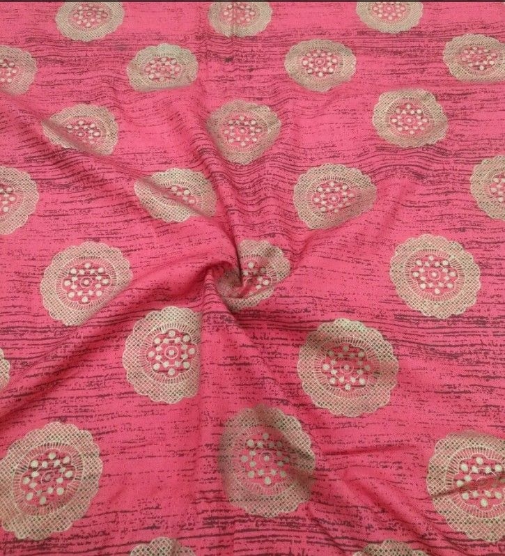 Rayon Golden Ptinted Fabrics