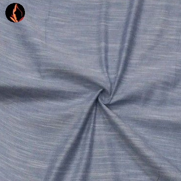 Linen Silky Slub Fabric - 45 Inches Width, 150 Gsm Weight | Grey Color, Perfect For Kurtis And Casual Ethnic Wear