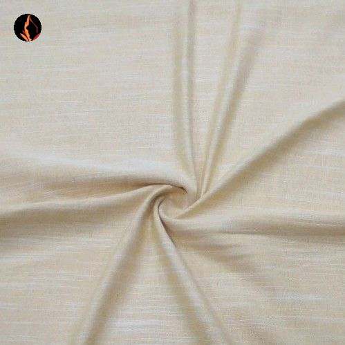 Linen Silky Slub Fabric - 45 Inches Width, 150 Gsm Weight | Grey Color, Perfect For Kurtis And Casual Ethnic Wear