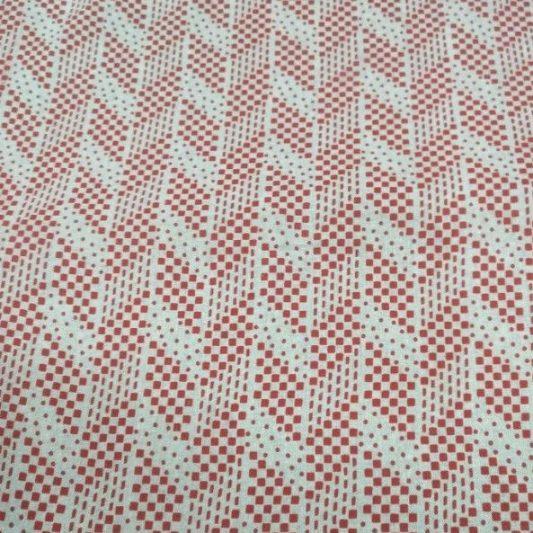 Linen Printed Fabric - 45 Inches Wide, 150 Gsm Weight | Peach Striped Floral Design For Kurtis And Women's Casual Ethnic Wear