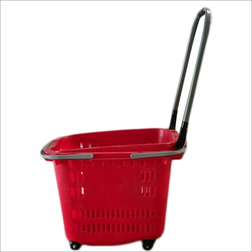 Plastic Trolley Shopping Basket