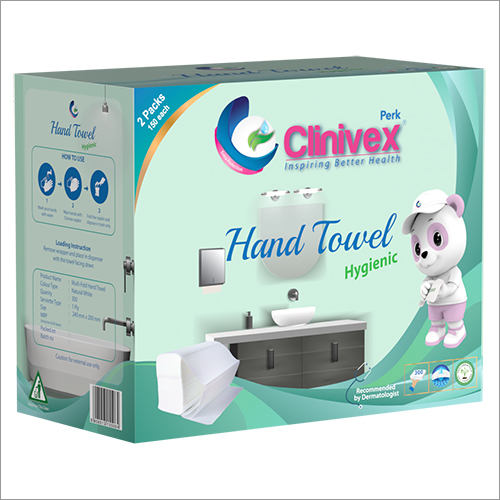 Hand Towel - Cotton Blend 24cm X 20cm Natural White - High Absorbency Disposable Hygiene-safe Skin-friendly