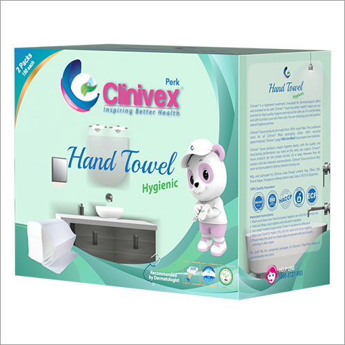 Hand Towel - Cotton Blend 24cm X 20cm Natural White - High Absorbency Disposable Hygiene-safe Skin-friendly