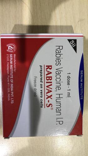 Rabivax-s Vaccine - Glass Vial, 1 Ml, Freeze-dried | Rabies Protection, Intramuscular Use, Vero Cell-based, Single-dose Vial