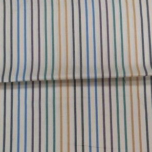 Flax Multy Color Strip - 45 Inches Width, 150 Gsm Lightweight Fabric | Ideal For Kurtis & Women's Casual And Ethnic Wear