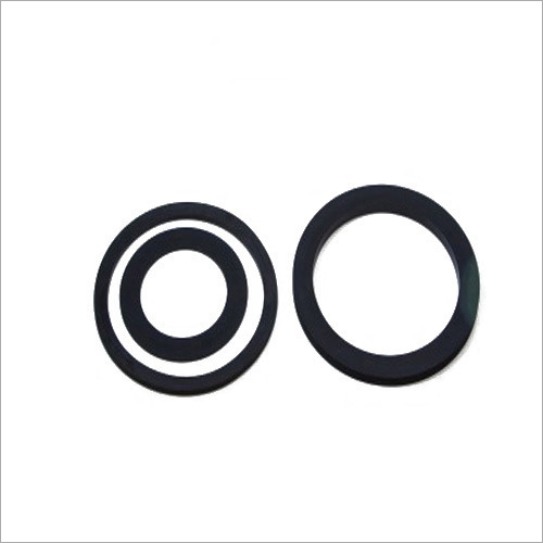 Hydraulic Rubber Seals - Rubber Material, Round Shape, Black Color | Industrial Usage, Durable Seal Performance