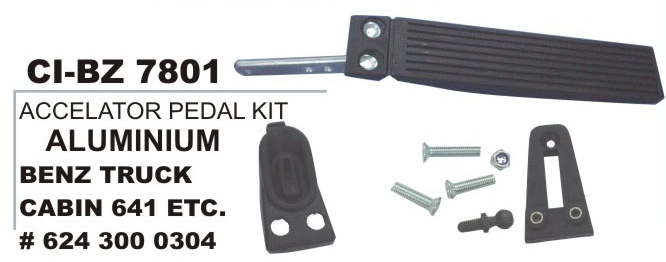 Accelerator Pedal Kit M Benz Truck - Durable Automotive Grade Material | Fits All 4 Wheeler Models, Warranty Included
