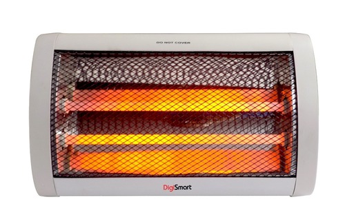 सिल्वर मेटैलिक 2 रॉड ट्रेंडी क्वार्ट्ज हीटर