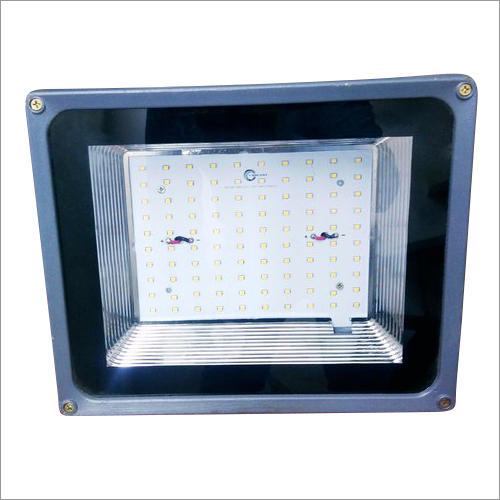 LED Flood Light - Aluminum Die Casting, 100 Watt, Gray Color at 6000K | Ideal for Sports Fields, Workyards, Parking Areas, Building Facades