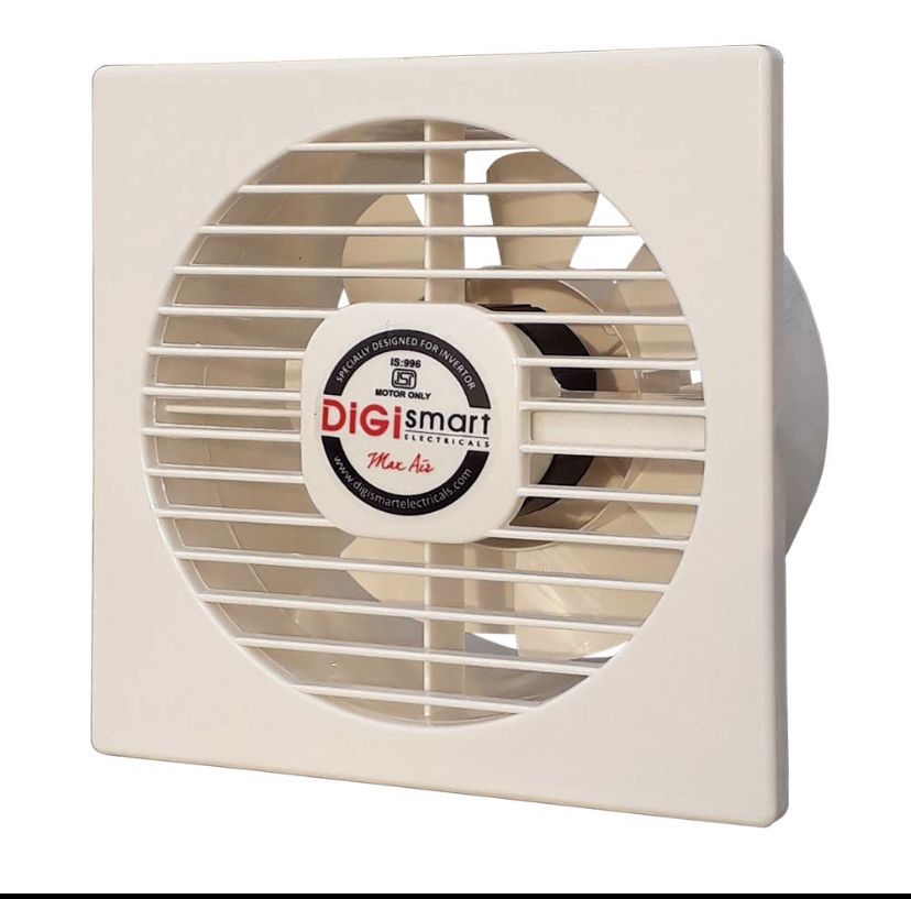 Digismart Axial Fan - Abs Body, 150 Mm Size, Ivory And Brown Color | 22 Watts Power Consumption, 2200 Rpm Speed, 250 Cmh Air Delivery Output