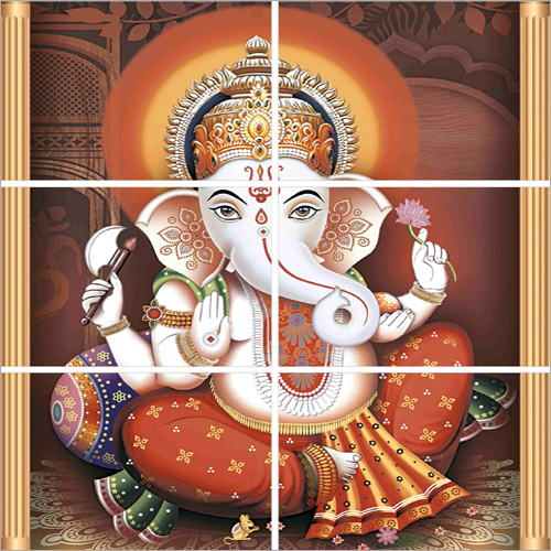 Multi Color Ganesh Poster Wall Tiles