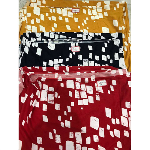 लाइक्रा ब्रश प्रिंट्स फैब्रिक