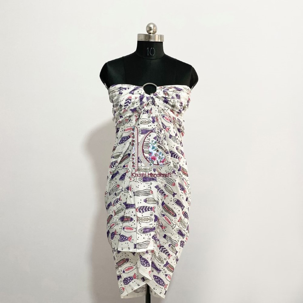 Purple Soft Cotton Beach Eco-friendly Pareo Sarong